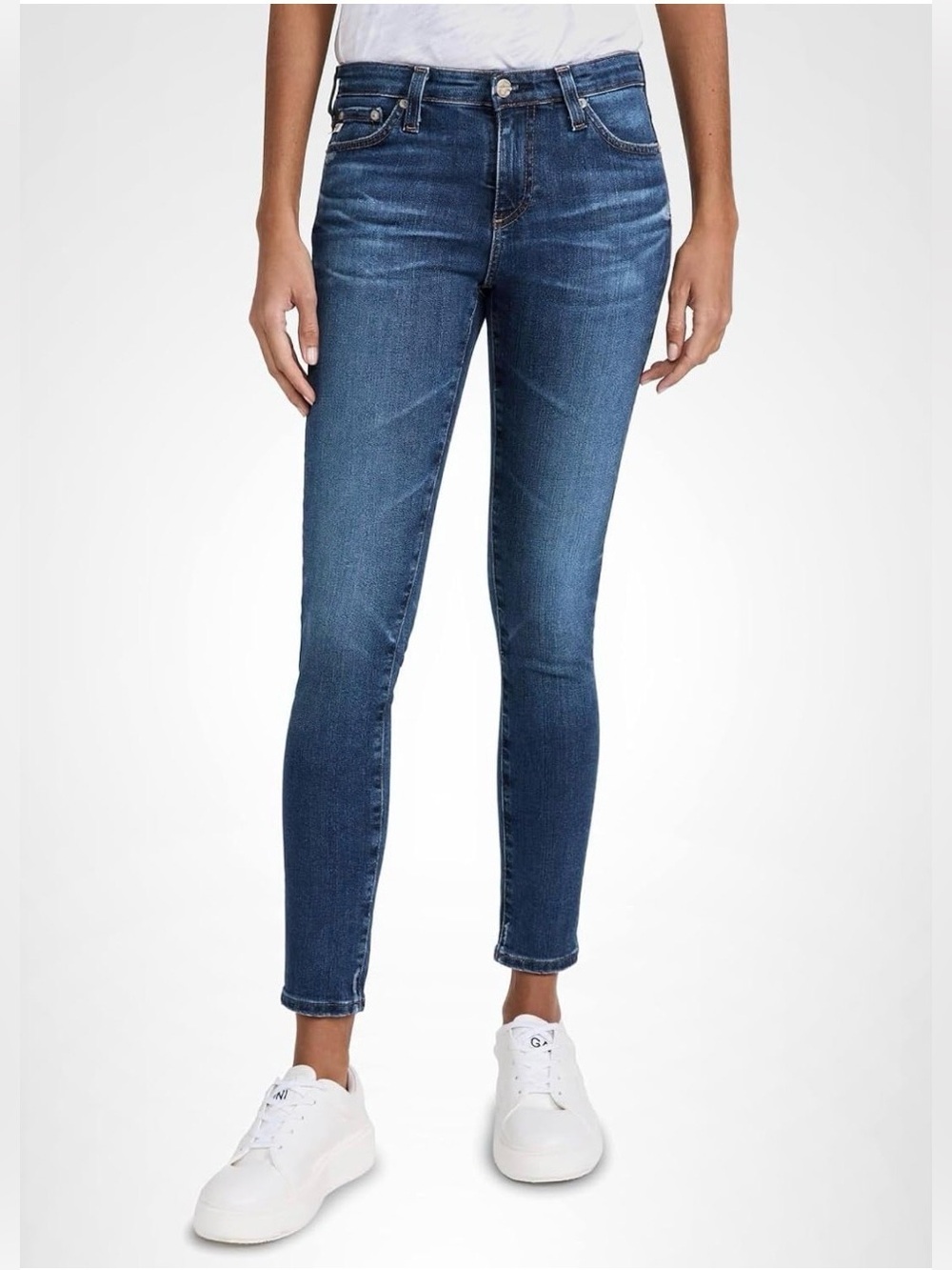 AG Adriano Goldschmied Zip-Up Legging Ankle Skinny Jeans Size 25 - Picture 1 of 15